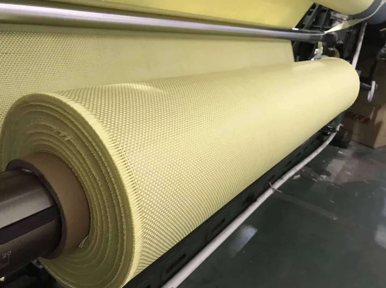 Plain Woven 1m Width 1500D 340g Aramid Fiber Cloth
