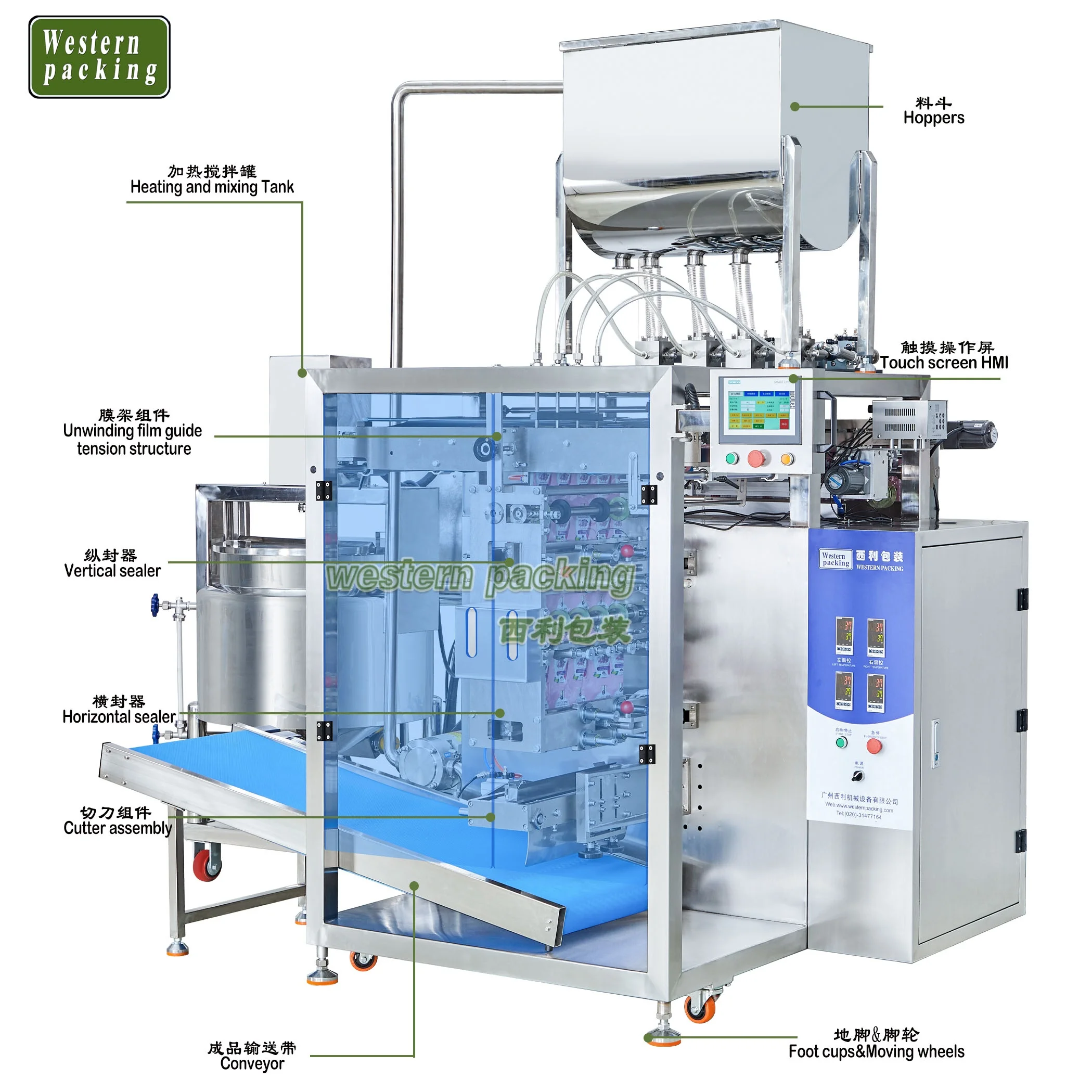 Automatic Ginger Garlic Chilli Paste Tomato Sauce sachet pouch Packing Machine