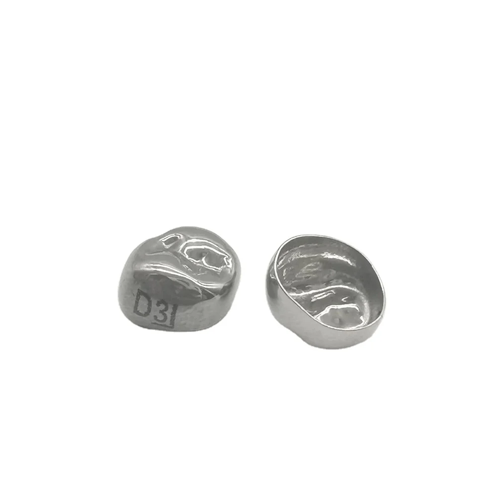 Yamei Orthodontic Medical Dental Stainless Steel Primary Molar Crown For Adult Temporary Refill Pack Dental Adult Crown