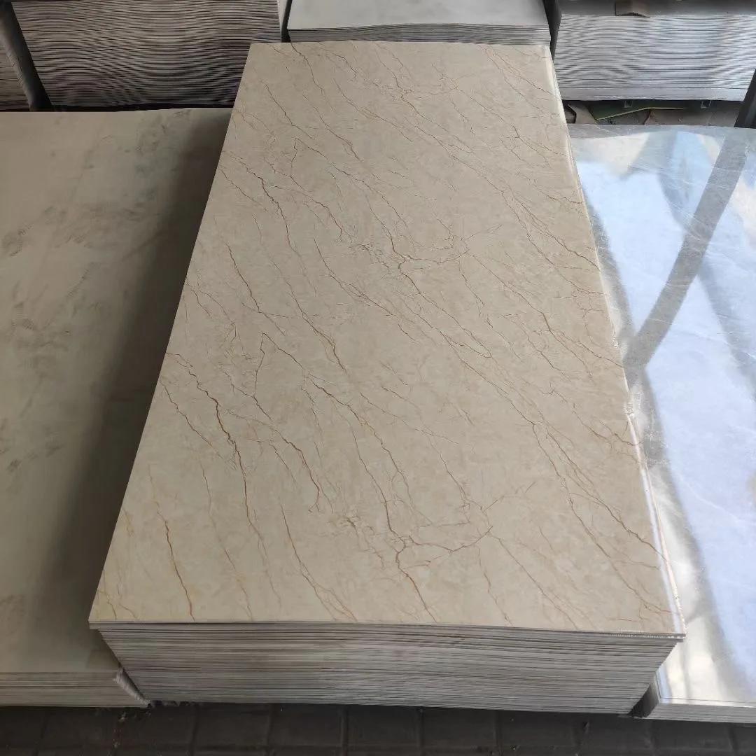 3D UV PVC Marble Wall Panels Plastic Cladding Boards for TV Board Sheet Design Home Hotel Apartments Graphic Design Solution