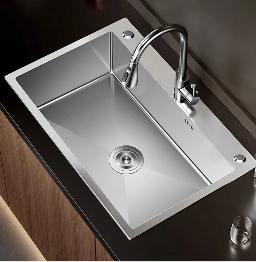Factory  High Quality Stainless Steel Single Bowl Kitchen Sink Multiple Styles
