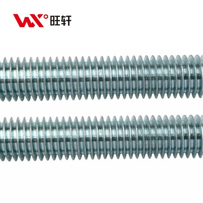 Wholesale retail 4.8 8.8 grade carbon steel DIN975 M6-M30 galvanized gi threaded rod