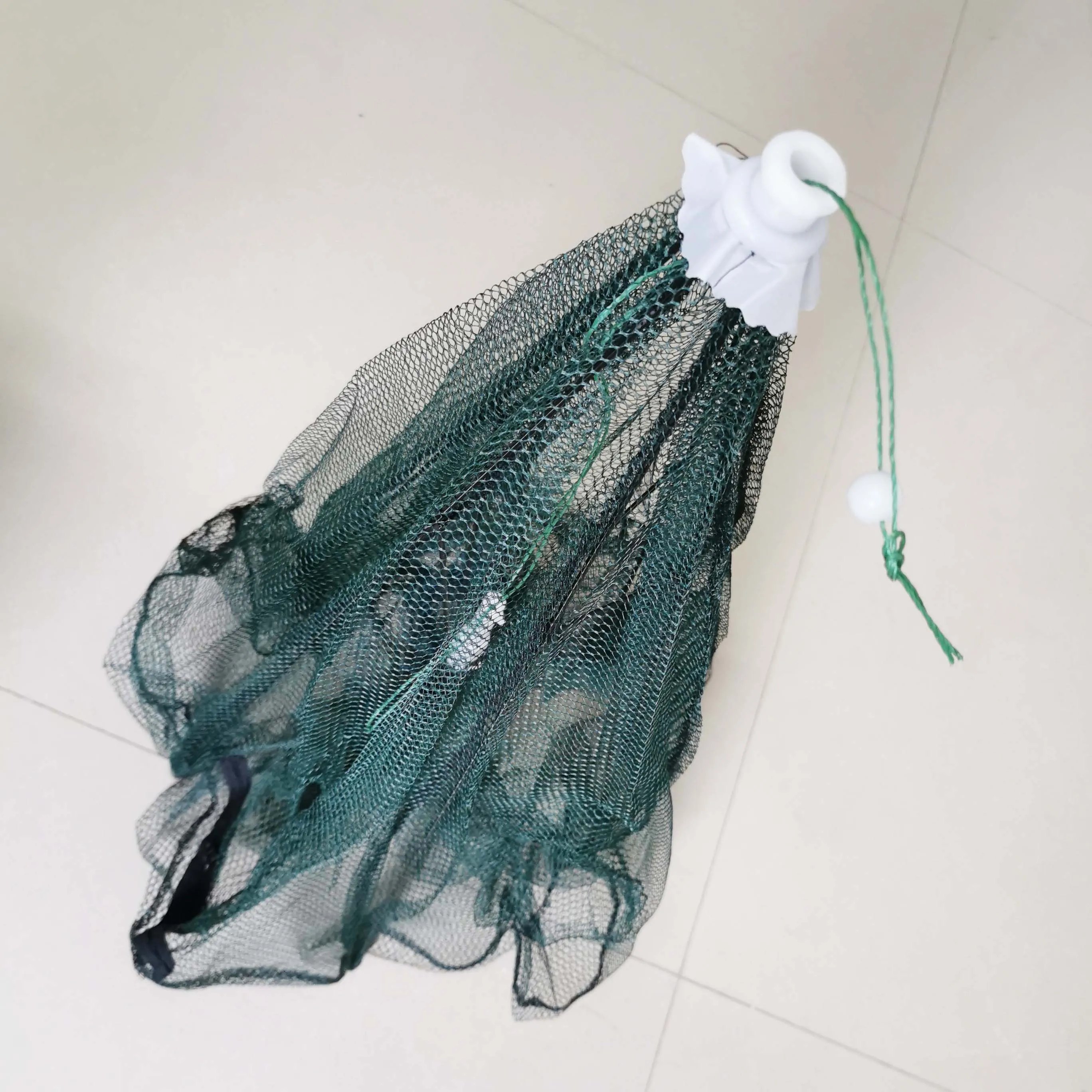 Folded Portable Hexagon 6 Hole Automatic Fishing Shrimp Trap