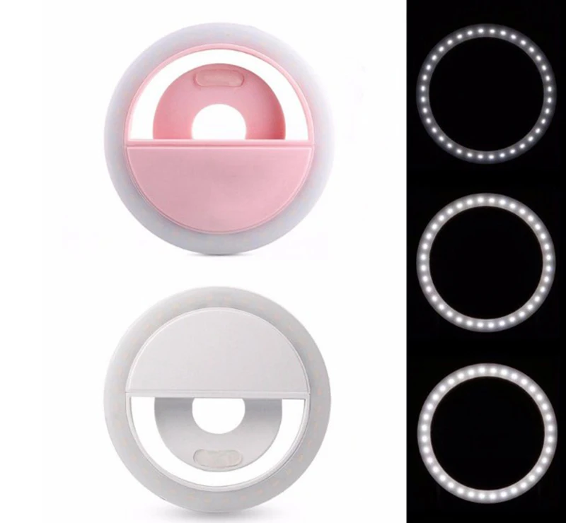 Wholesale Mobile Phone Selfie Led Flash Ring Light With Make Up Mirror