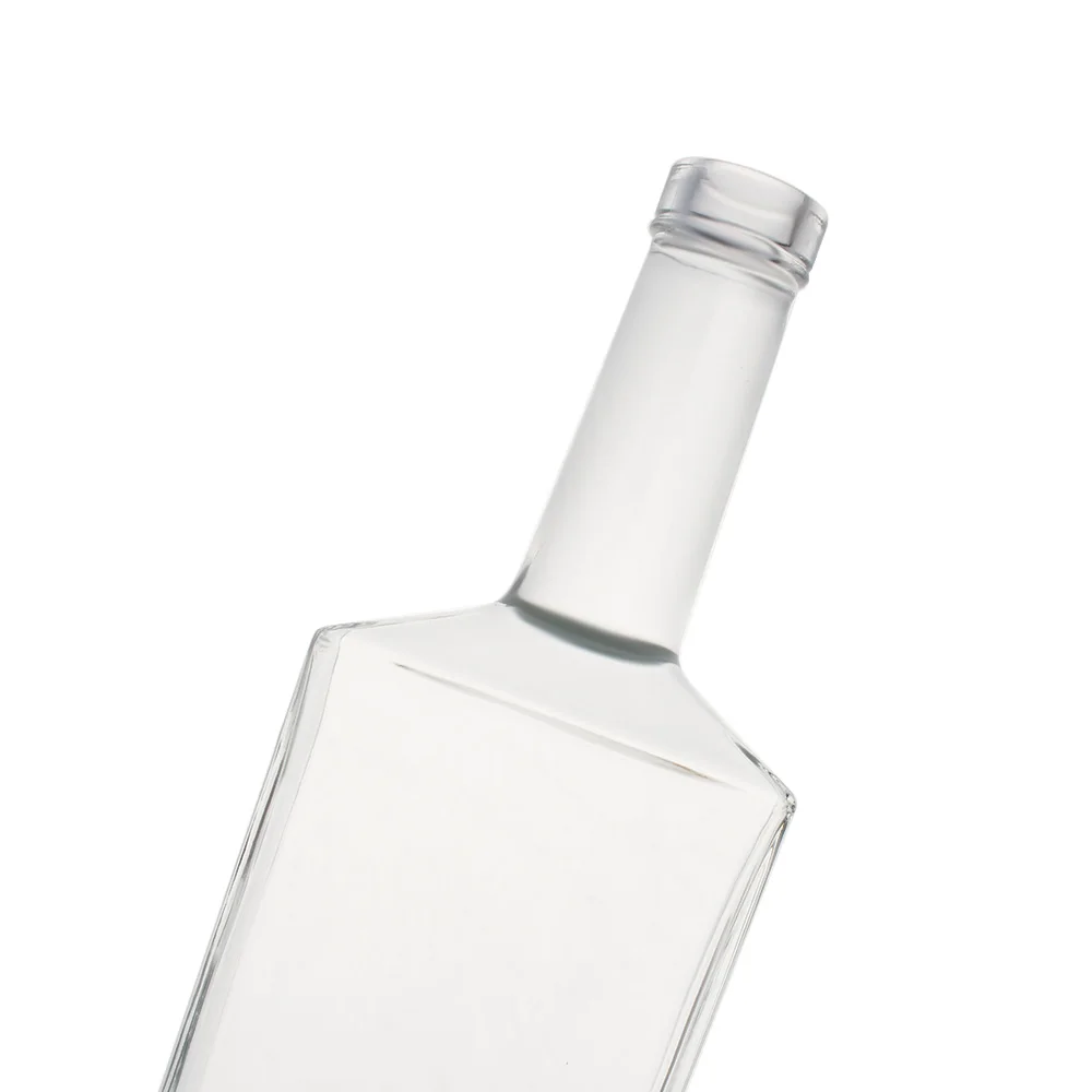 Лидер продаж 7cl 75cl алкогольные бутылки с прямым плечом квадратная форма высокая стеклянная бутылка для ликера текилы рома Джина виски водки