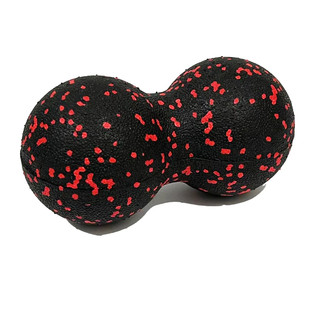 Timecreate Double Peanut Muscle 5 Inch Spiky Muscle Peanut Soft Massage Ball For Yoga Fitness