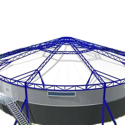 Современный промышленный стиль PTFE PVDF мембранный абажур из ткани навес биогаза дезодорации для наружного парка и зала