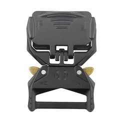 custom logo webbing belts buckle for Outdoor tactical belts buckle in gunmetal brushed