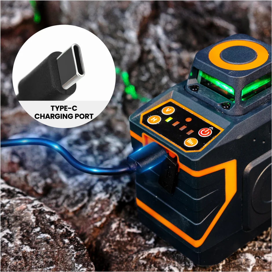 CIGMAN CM-720SE Rotary Laser Level Professional Beam Level Laser 8 Lines Vertical & Horizontal Lazer Levels