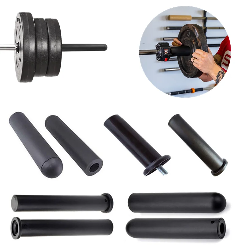 Barbell Bar Adapter Sleeve Convert 25 mm Bar or Posts to 48/50 mm Includes Removable End Cap for Longer Posts Gym Accessories