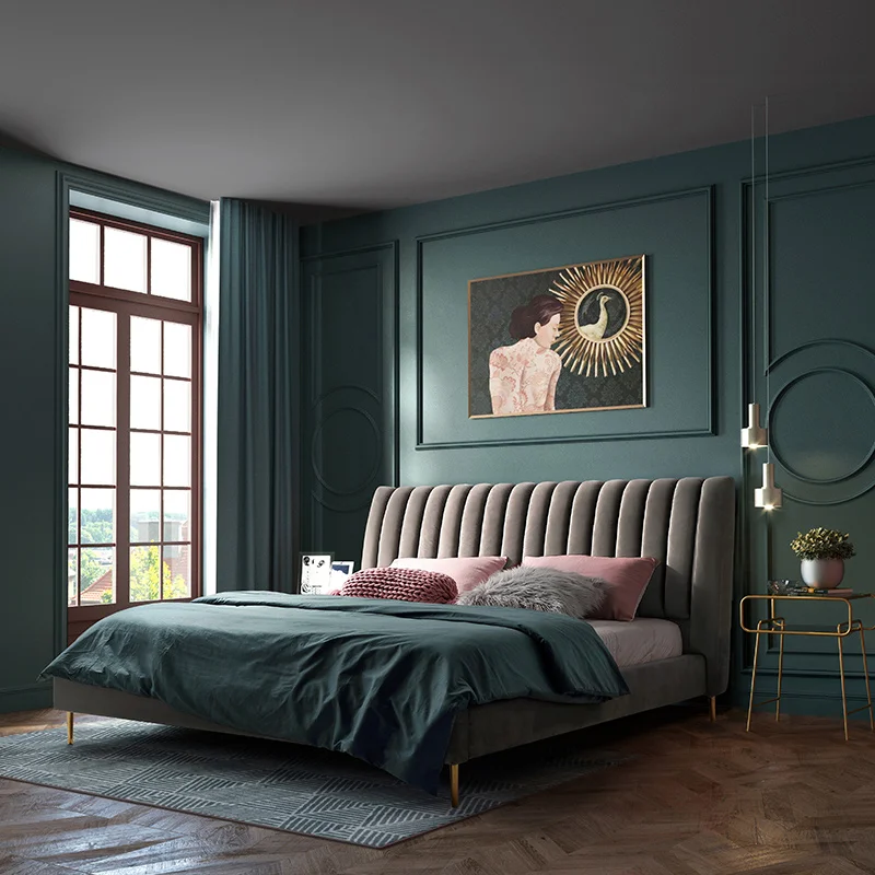 
Linsy Modern Wooden Bedroom Sets Double Super King Size Bed RBJ2A 
