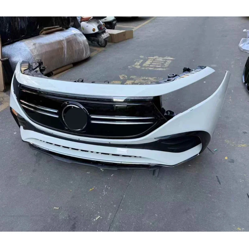Используется оригинальный передний бампер в сборе для Mercedes EQB 2022 эмблема переднего бампера налобный фонарь крышка омывателя
