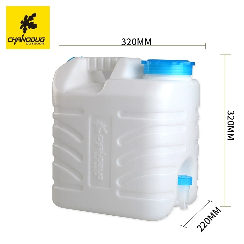 Outdoor Camping Water Container with Spigot Portable Water Storage Tank for Hiking Plastic Car Wash Water Jug Camp Storage