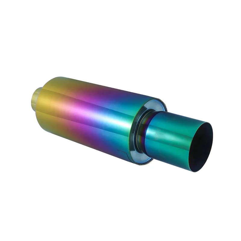 Rainbow Color Universal Muffler Racing Exhaust Pipe