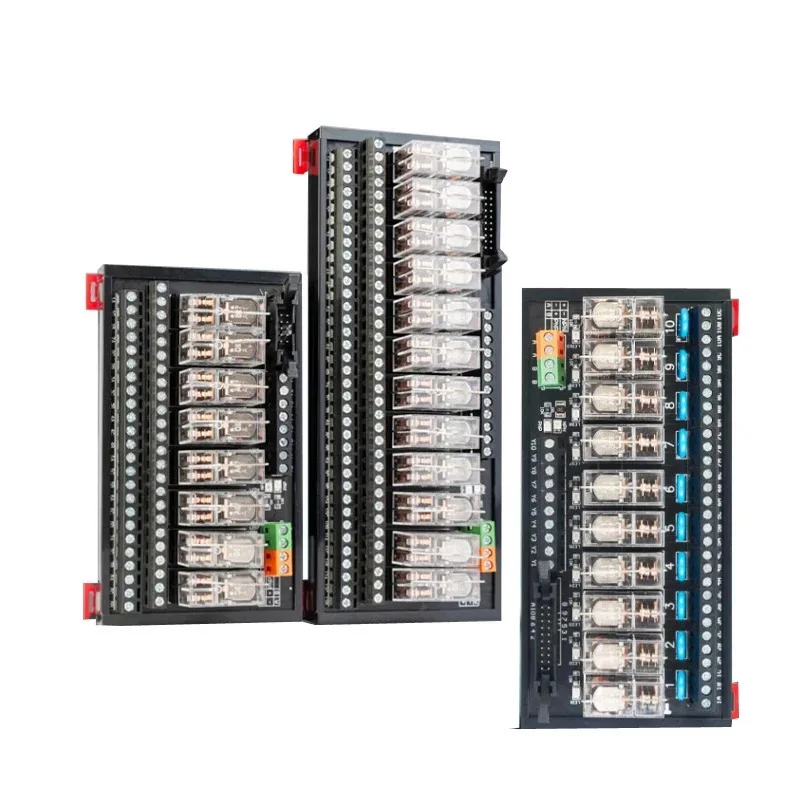 12V 24V PLC Intermediate Relay Module 4/8/10/12/16 Way 220V NPN/PNP Universal Relay Module Control Board