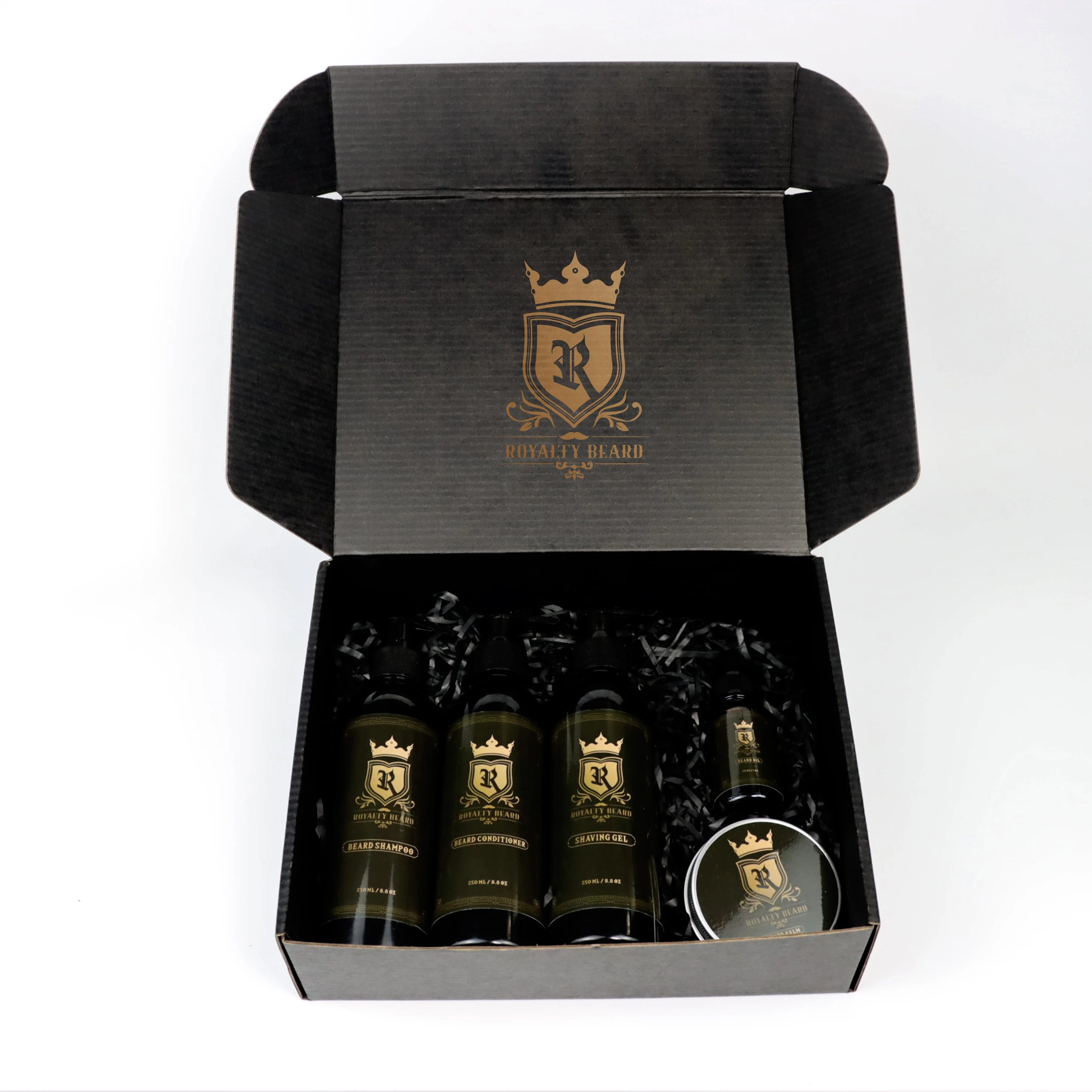 Natural Private Label Beard Grooming Kit Men Gifts Set 100% Organic Argan oil Beard Oil and Men Care Growth Beard Products