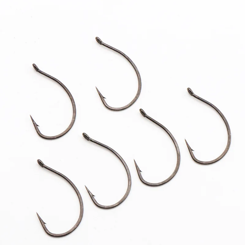 10pcs High Carbon Steel Fishhooks Barbed Hook Soft Lure Fishing Bait Fish Hooks High Barbed Fishing Hooks