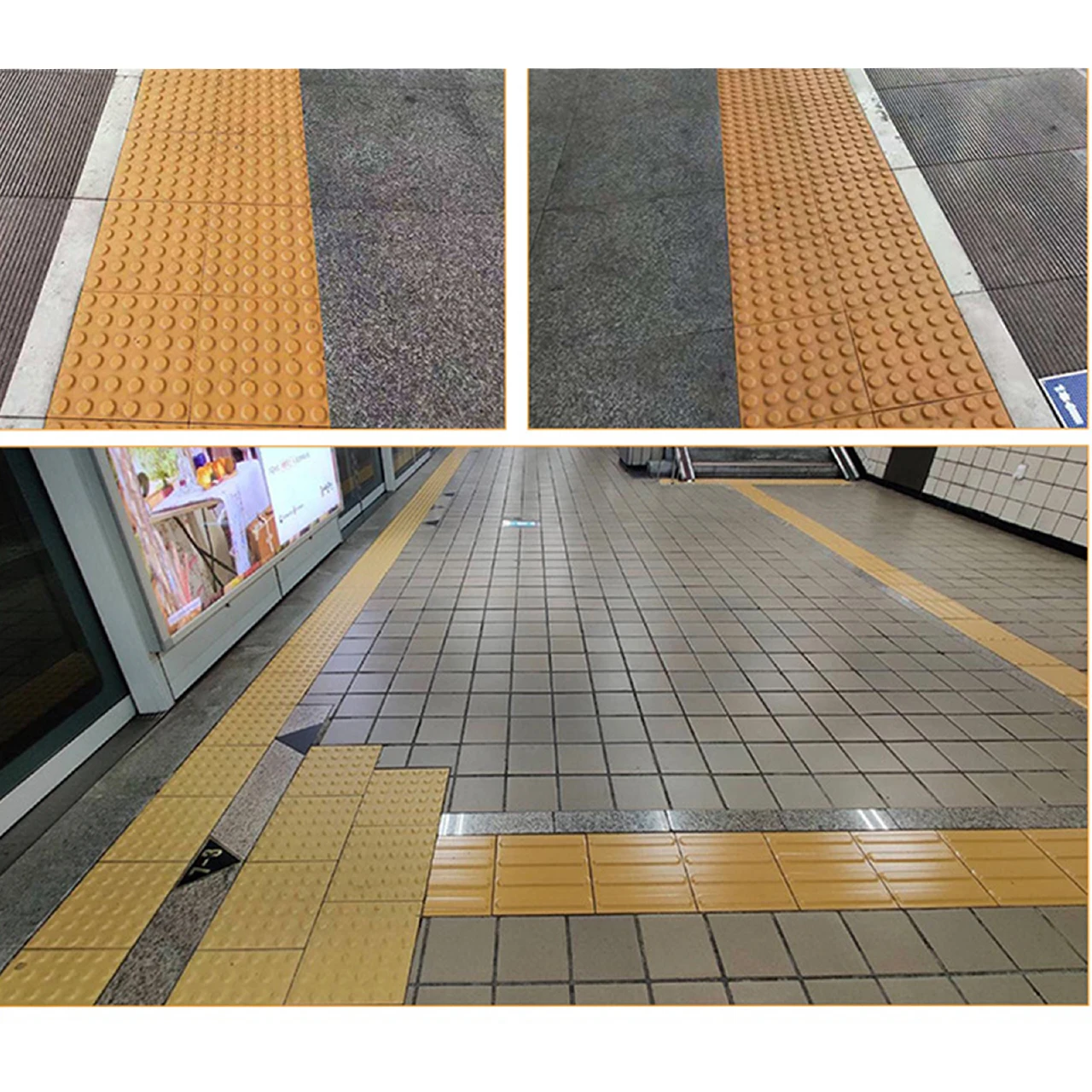 Garden road anti-slip blind track tiles pavers paving stone tactile indicators
