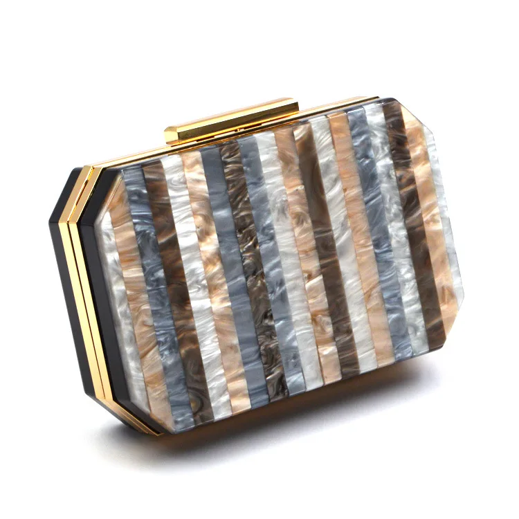 Crystal clutch evening bags clutch purses with rhinestones acrylic clutch bag for women