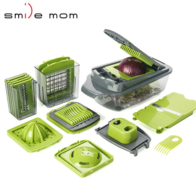 Kitchen Gadgets Multifunction Manual Vegetable Chopper Mandoline Slicer Onion Potato Dicer