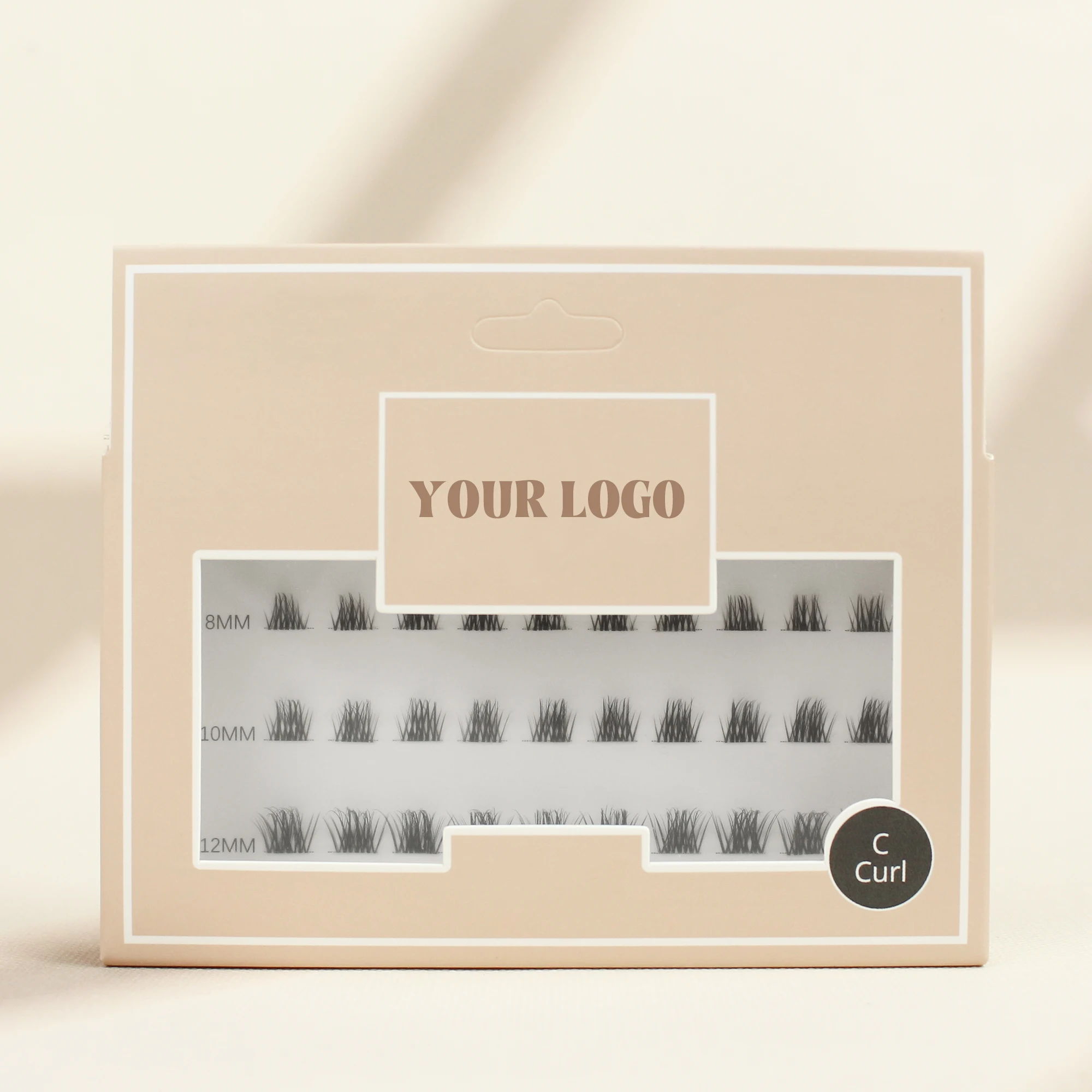 wholesale glueless cluster lashes waterproof individual pre glued diy eyelash vegan self adhesive press on lash