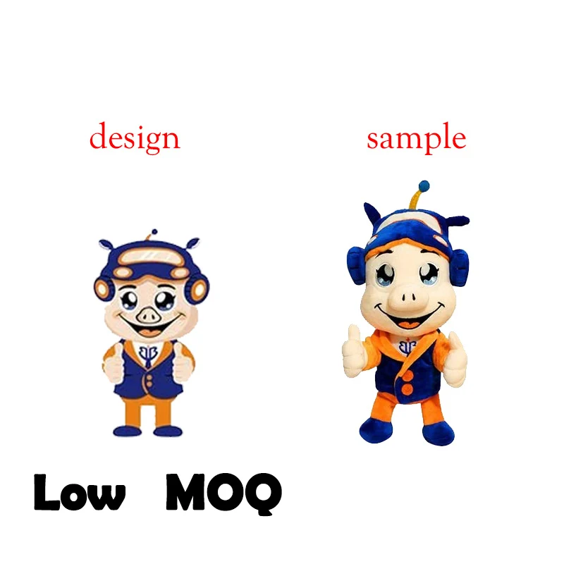 Professional High Quality Plush Customized Stuffed Mascot Company Logo Anime Plush Toys Dolls Pillow Custom 20cm Toy