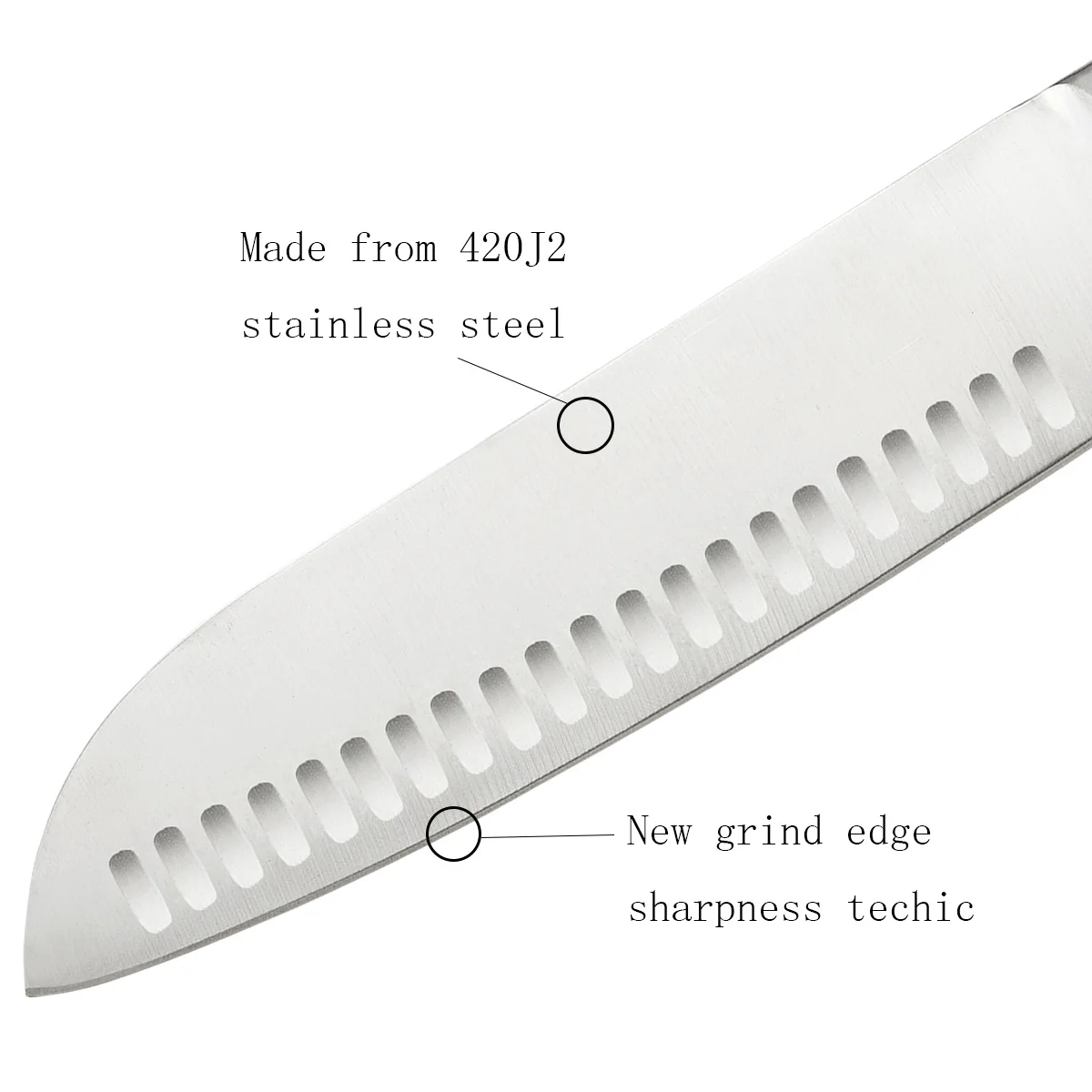 Yangjiang High Quality Classic Royal Kitchen Knife Forged Santoku Knife Shusi Knives