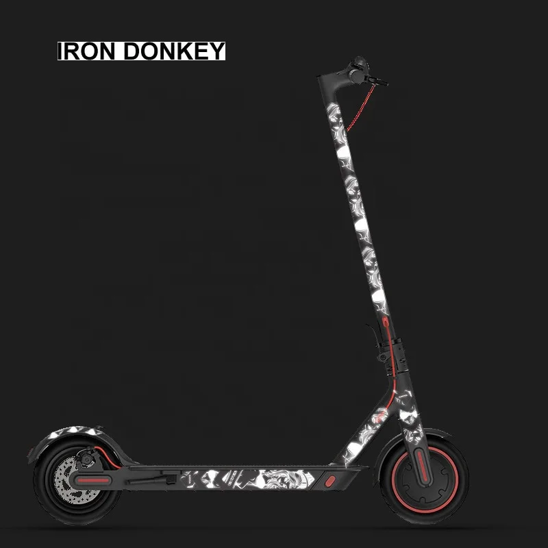 IRONDONKEY Luminous Film Bicycle Scooter Frame Protective Stickers Creative Body Reflective Bike Stickers for Balance