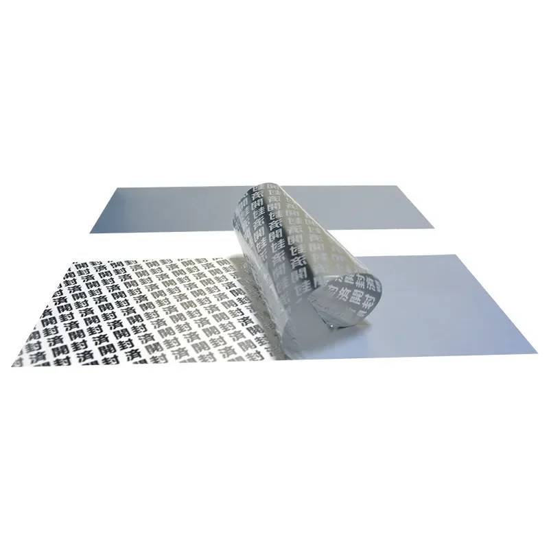 OEM Factory Best Price Silver Color Security OPEN VOID Paper Materials in Rolls