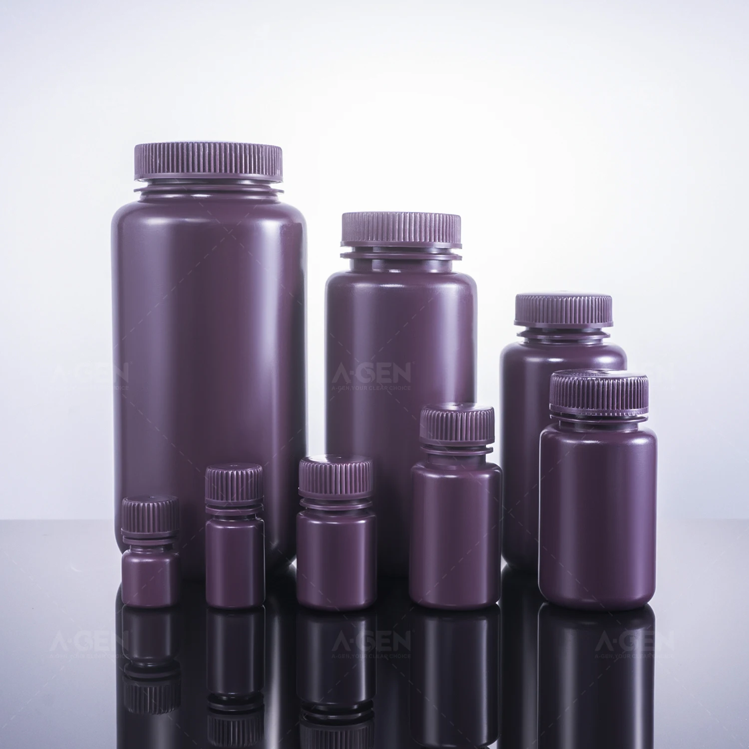 HDPE Wide Mouth Reagent Bottle for  Liquid vessel 8ml 15ml 30ml 60ml 125ml 250ml 500ml 1000ml (lab usage)