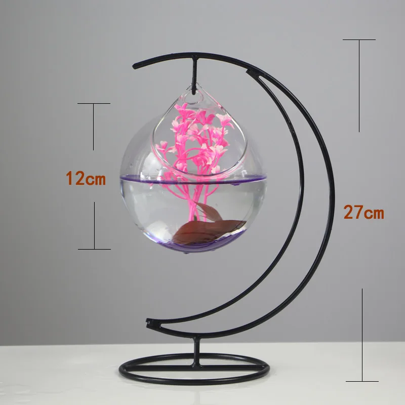 Small Round Acrylic Plastic Fish Tank Aquarium