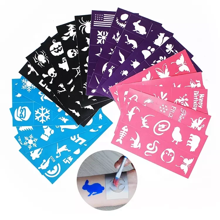 2022 New arrival hot selling tattoo stencil body painting body art stencils