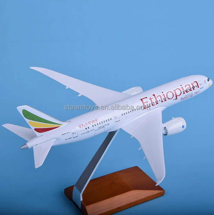 29CM Ethiopian Airlines Boeing B787 Alloy Metal Diecast Aircraft Model Accept OEM and Custom Logo and Package Box