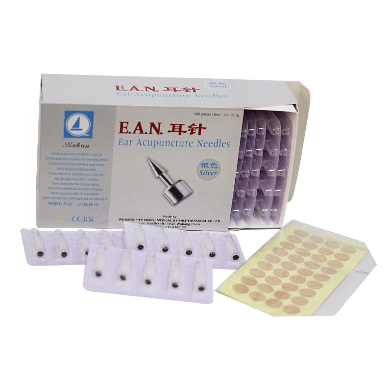 Иглоукалывание Стерильная Ушная игла для одноразового использования стерильные ушные пресс-иглы аурикулярная акупунктурная игла