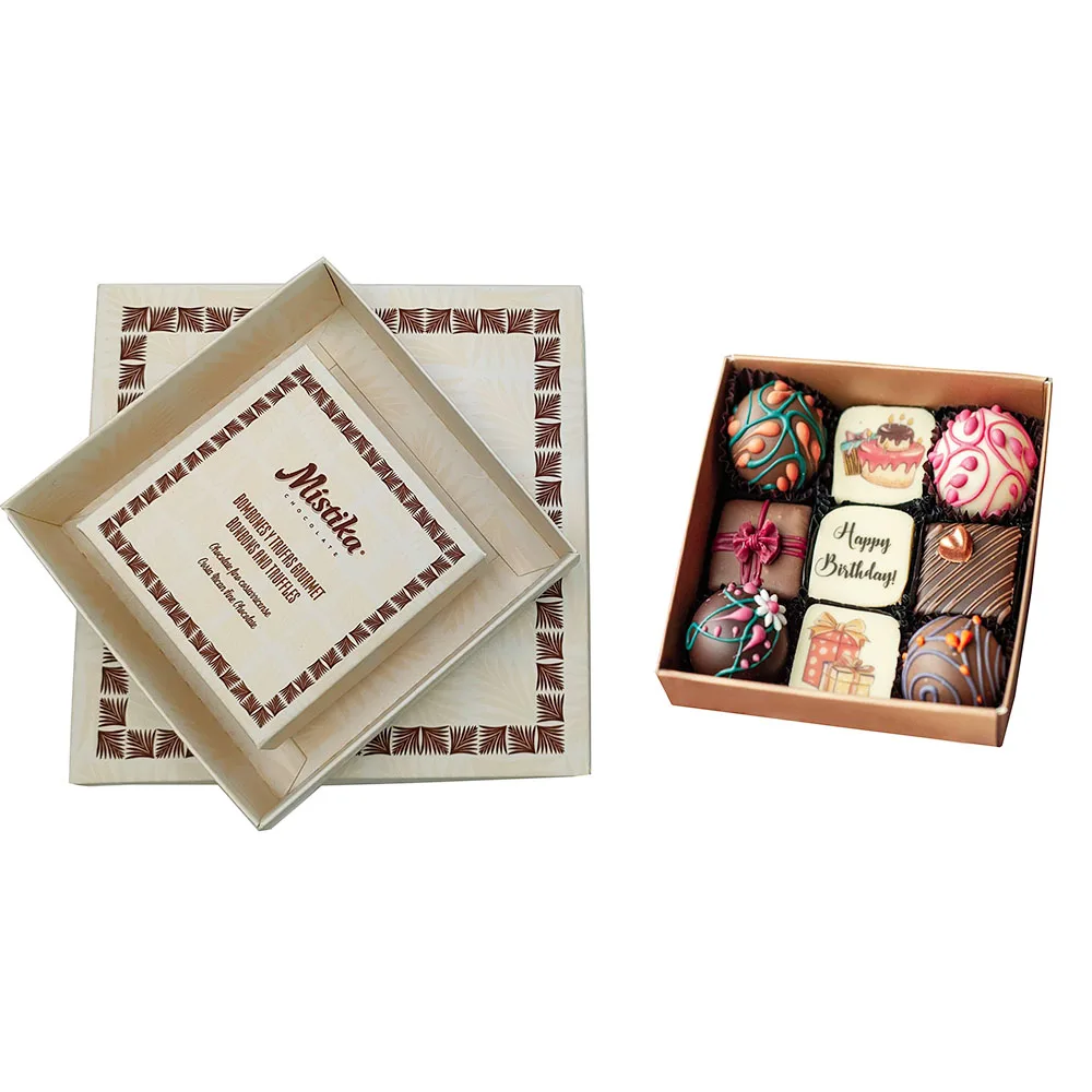 Wholesale Custom Logo Candy Packaging Gift Packaging for Chocolate Luxury Gift Sets Paper Box  Sweet Macaron Gift Box
