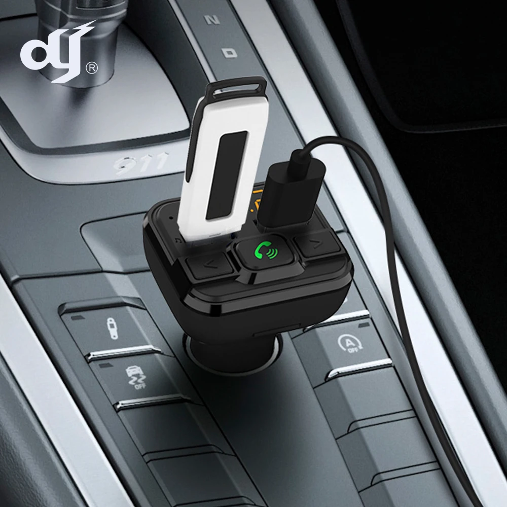 BT21 Wireless FM Transmitter Car MP3 Player Bluetooths Kit with Dual USB Ports Phone Charger