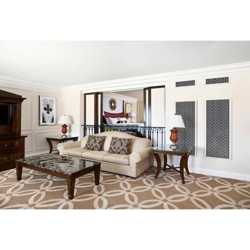 2021 Fashionable Plywood Design with Fabric Foshan Hotel Funiture for Apartment Bedroom