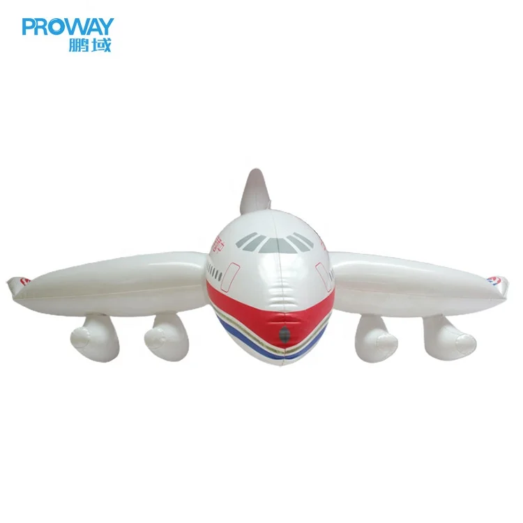 Wholesale and Custom PVC Inflatable Plane Toys Birthday Toy Party Decoration Inflatable Toy 100cm Large Inflatable Airplane