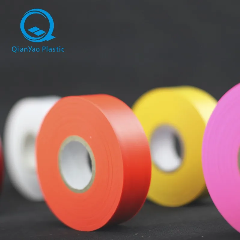 Pe Flat Tape Flagging, Custom Printed Stripe Flagging Tape For Packing
