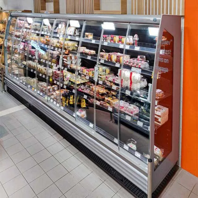 Open Fridge Vegetables Fruit Supermarket Refrigerator and Display Freezer Customizable Style Air Color Cooler Temperature