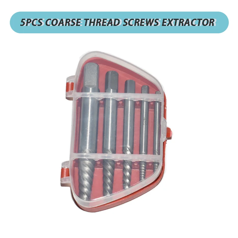 Spiral Screw Extractor Thread Extractor Water Pipe Thread Repair Tools Screw Extractor for Spiral Screws