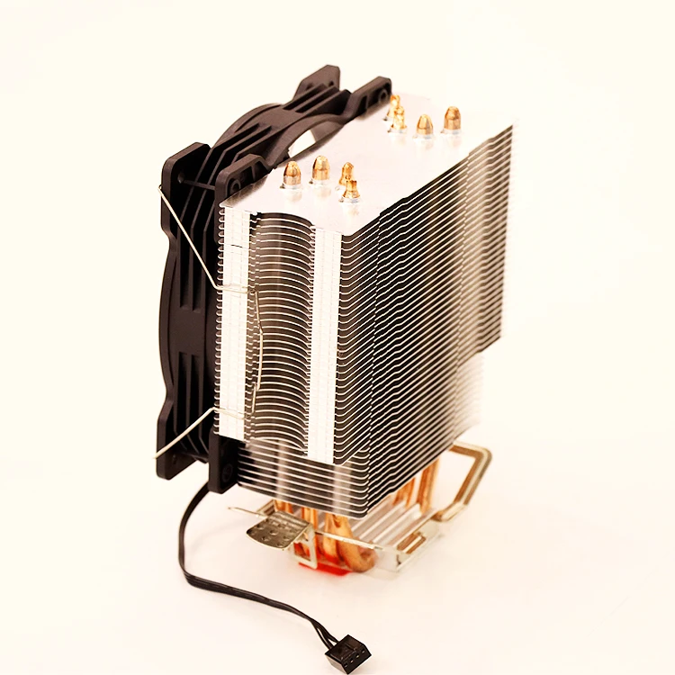 12V DC RGB CPU Fan Cooling Industrial Computer CPU DC 12V RGB Fan Aluminum RGB Fan Copper Heat Pipe CPU Heatsink for PC