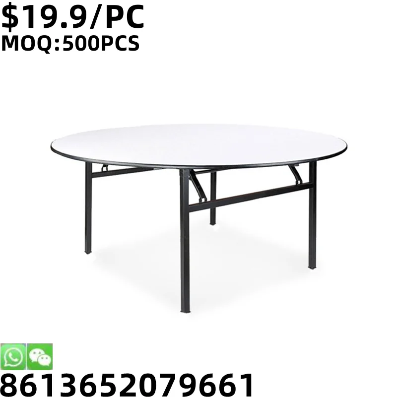 TSF Modern Style Dining Outdoor Restaurant White Folding Table