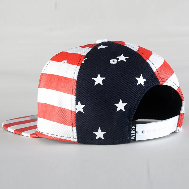 Custom logo print embroidery american flag cycling 5 panel cap dad hip hop snapback cap hat