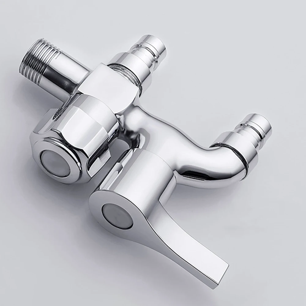 
TB1007 Tengbo in wall single cold brass chrome washing machine double water tap 