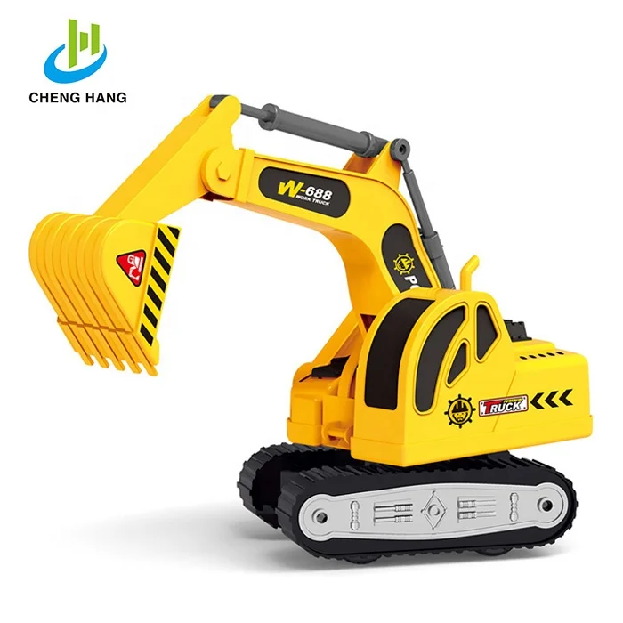 
toy child games cars kids toys construction vehicle semi trailer truck and excavator 