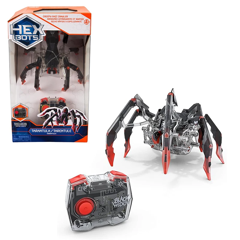 HEXBUG Remote Control Black Widow Rechargeable Robot Spider Toys for Kids Adjustable Robotic for Boys & Girls Ages 8 & Up