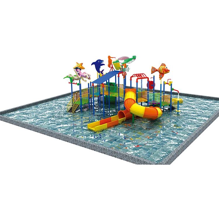 Outdoor Playground kids sports and entertainment slip slide Fiberglass tube Water park equipment