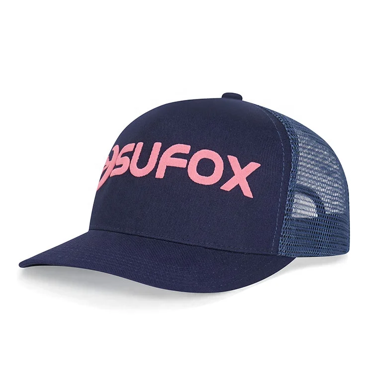 A Frame 3D Puff Printing Trucker Hat Snapback Cap Wholesale custom hats for men caps 5 panel hat