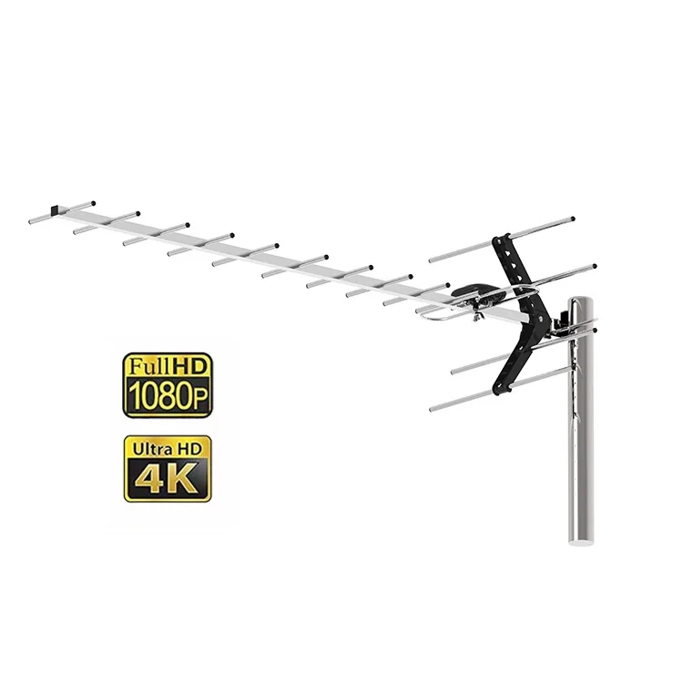 tv receivers accessories outdoor antena uhf dvb t2 antenna hdtv aerial digital high gain yagi de hd tv antenna